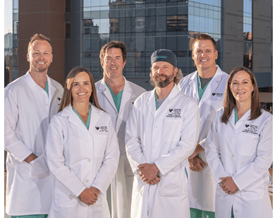 Knee Pain Treatment and Replacement Surgery physicians pose for a photo